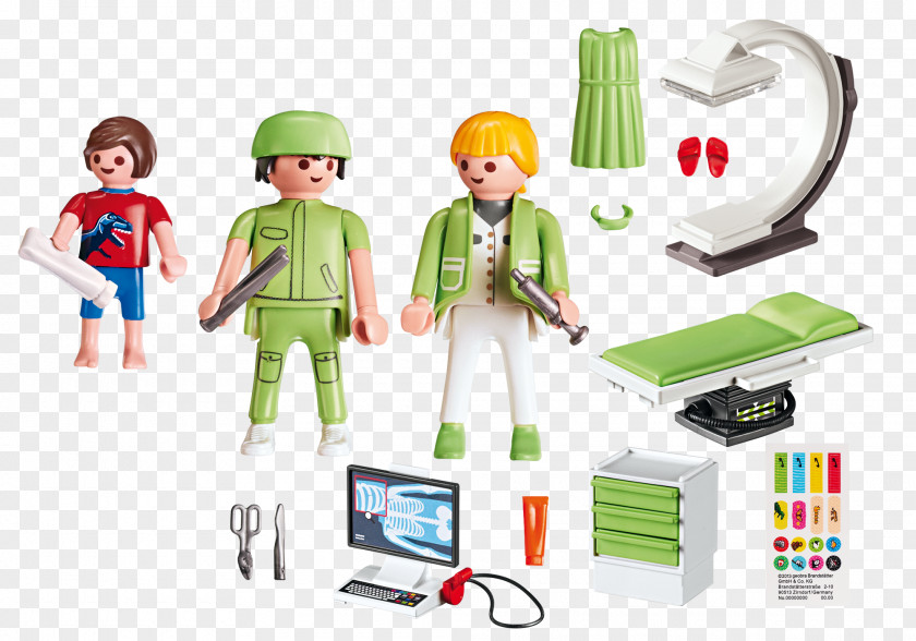 Toy Playmobil 6657 City Life Furnished Children's Hospital X-Ray Room PNG