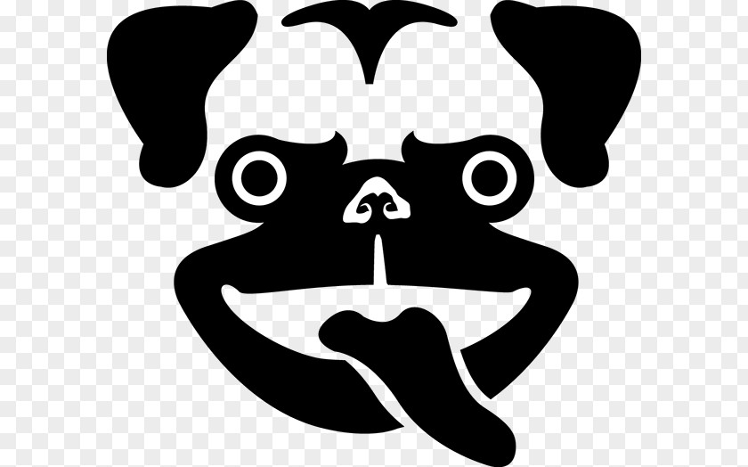 Pug Dog Breed Logo Clip Art Snout PNG