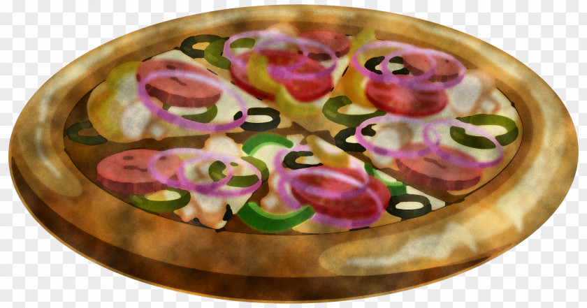 Pink Dish Food Cuisine Pizza PNG