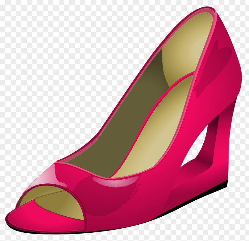 Gold Heart Clipart High-heeled Footwear Court Shoe Clip Art PNG