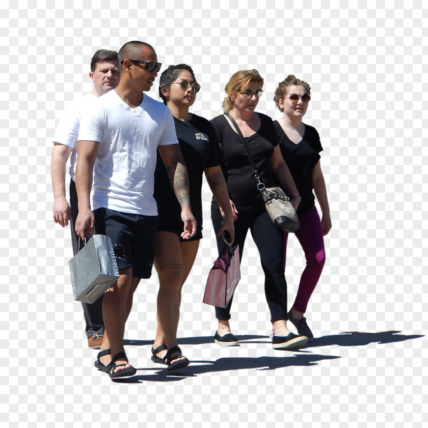 Group Of People Texture Mapping Alpha Channel Compositing Walking PNG