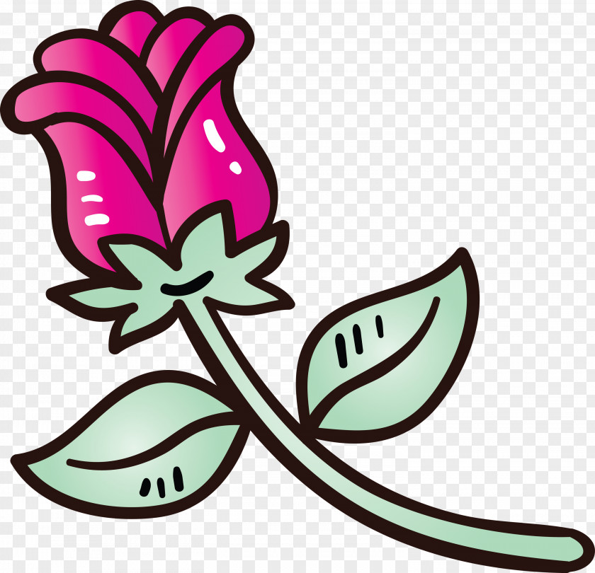 Valentines Day Rose Flower PNG