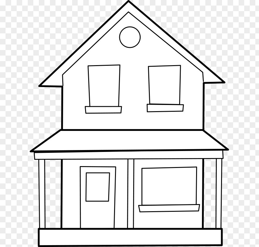 House Drawing Line Art Clip PNG