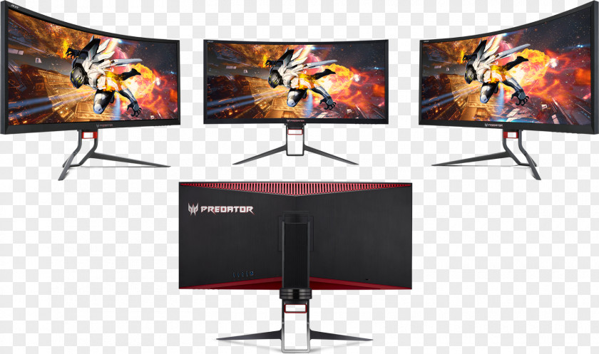 ACER LED-backlit LCD Predator Z35P Computer Monitors Television Set PNG