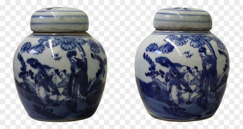 Blue And White Porcelain Pottery Ceramic Jar PNG