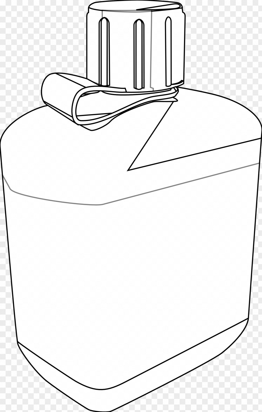 Canteen Cliparts Flannel Backpack Camping Line Art PNG