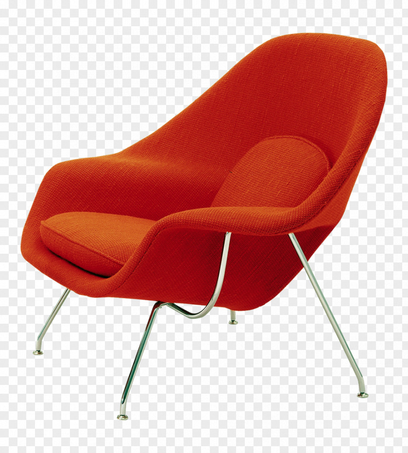 Chair Womb Eames Lounge Foot Rests Knoll PNG