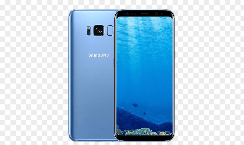 Samsung Galaxy S8 Coral Blue Telephone Unlocked PNG