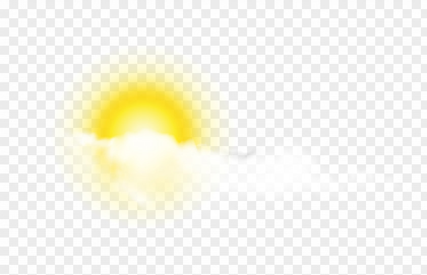 Sun With Cloud Clip-Art Image Yellow Sky Pattern PNG