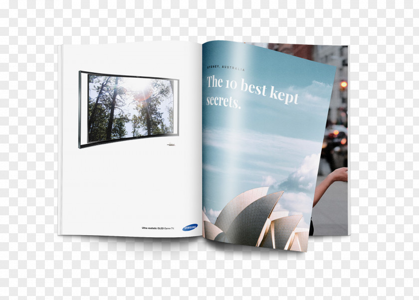 Book Mockup Brand Display Advertising Television Samsung PNG