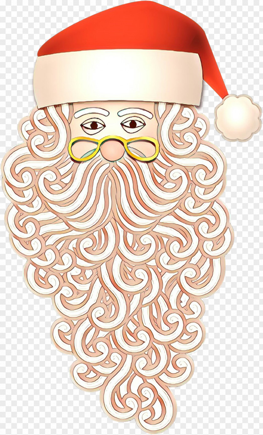 Moustache Christmas Santa Claus PNG