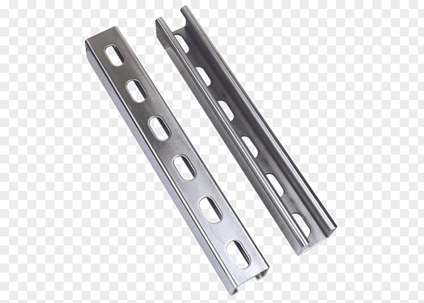 Screw Strut Channel Stainless Steel Rail Profile PNG
