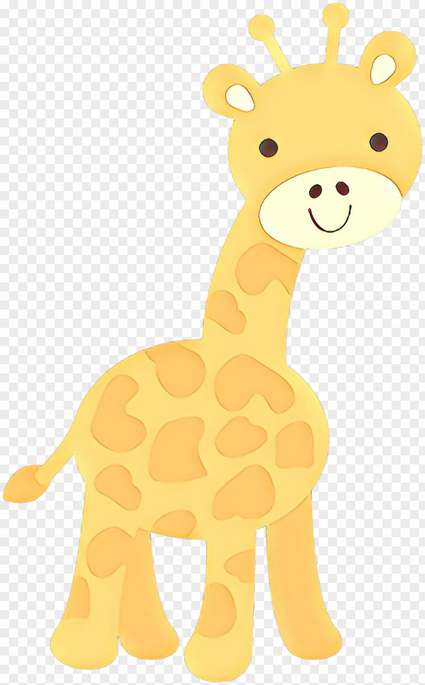 Stuffed Toy Wildlife Giraffe Giraffidae Animal Figure Yellow Terrestrial PNG