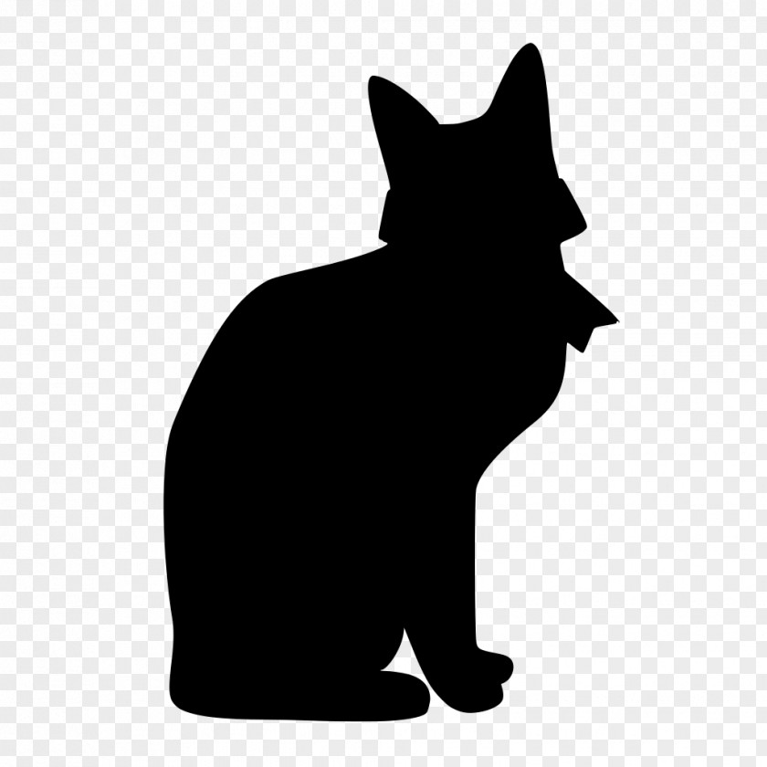 Whiskers Snout Cat Black Small To Medium-sized Cats Silhouette PNG