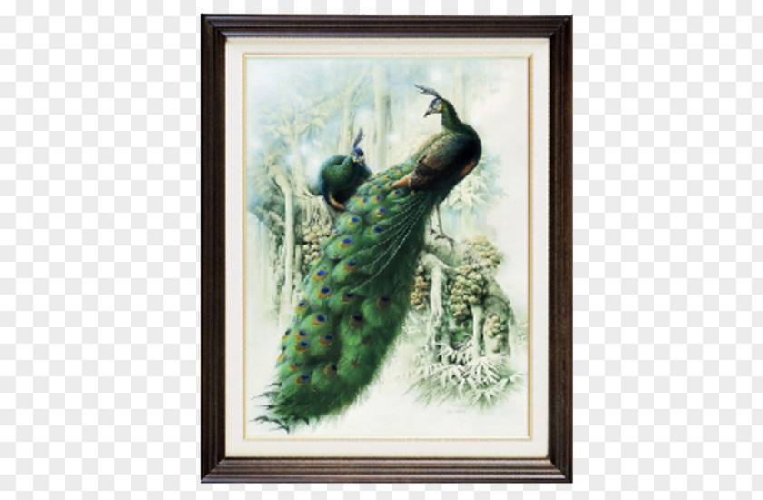 Cross Stitch Peacock FIG. Bird Asiatic Peafowl Painting Art PNG