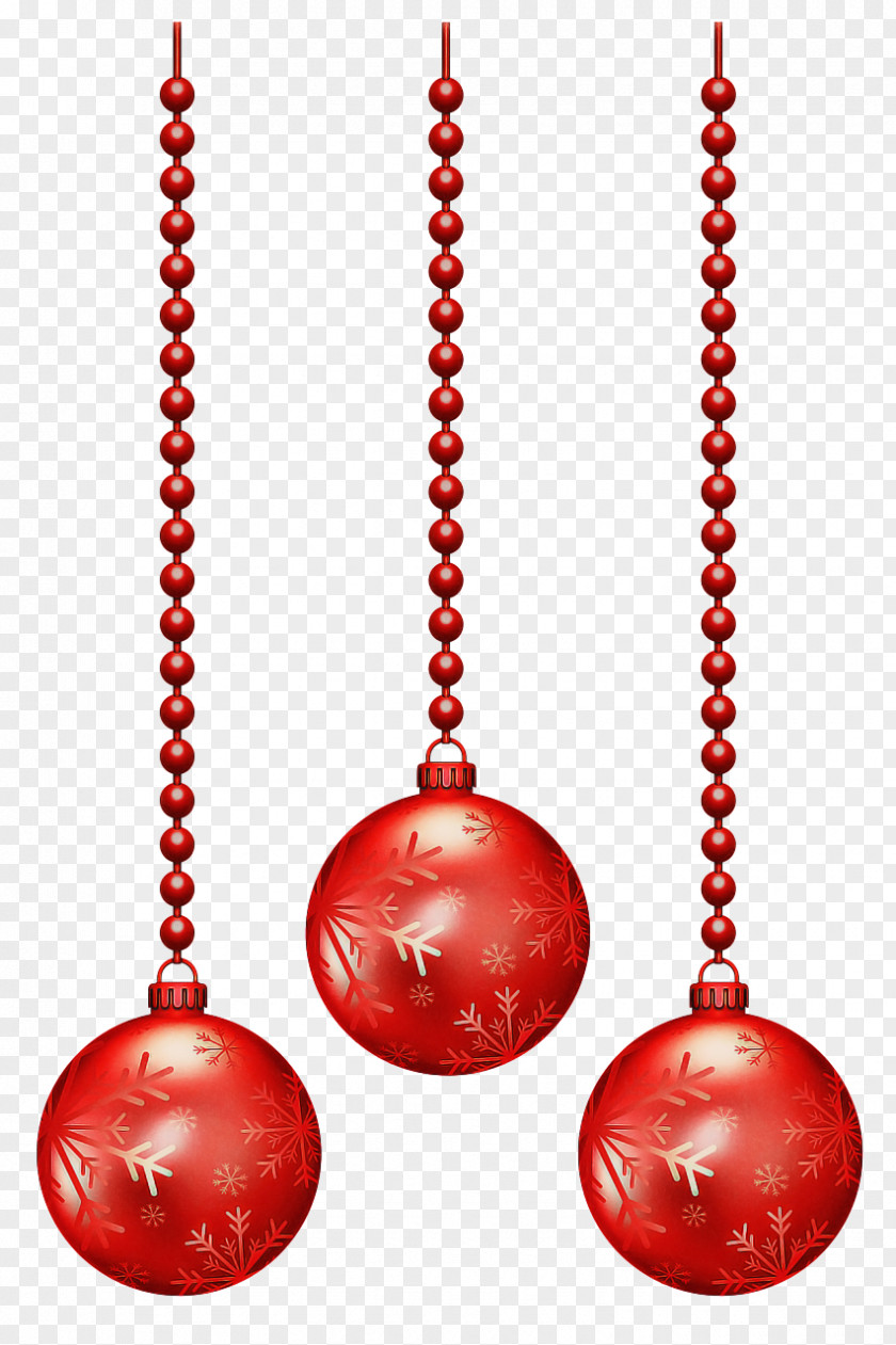 Ball Holiday Ornament Red Christmas PNG