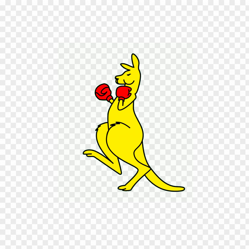 Boxing Kangaroo Clip Art PNG