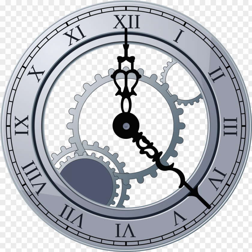 Clock Picture Face Roman Numerals Clip Art PNG