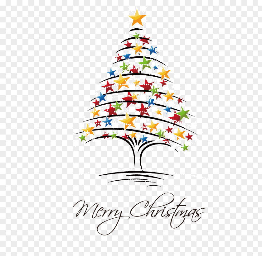 Creative Christmas Tree Clip Art PNG