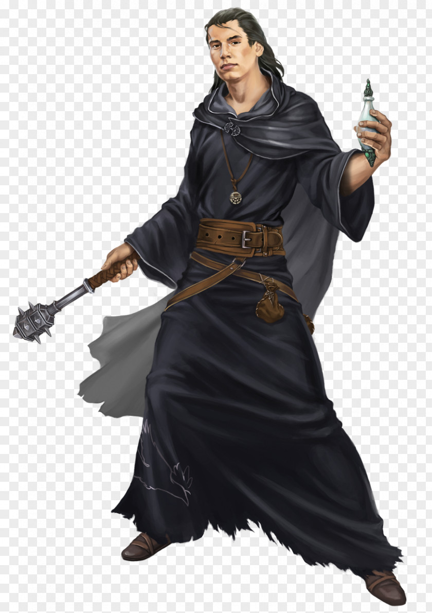 Fantasy Character The Dark Eye Boron Trinity Pin Cleric PNG