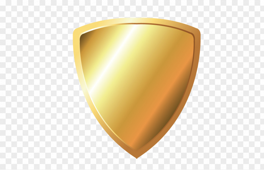Golden Shield Yellow Angle Font PNG