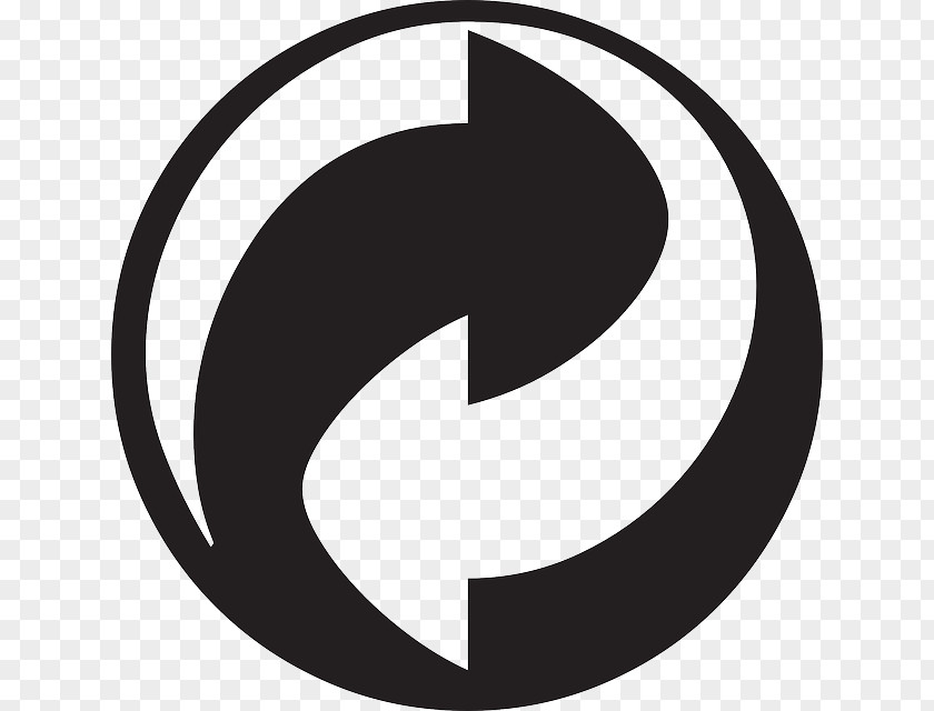 Arts Milk Recycling Symbol Logo Green Dot PNG