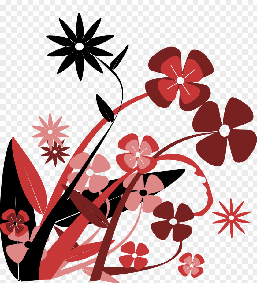 Flower Vector Red Clip Art PNG