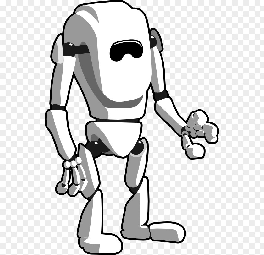 Robot Cliparts Black And White Clip Art PNG