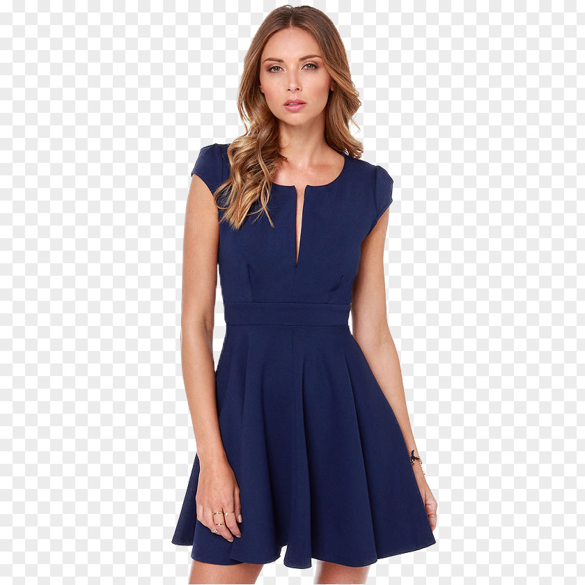 Dress Party Navy Blue Evening Gown PNG