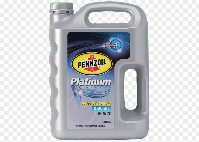 Engine Motor Oil Pennzoil Platinum PNG