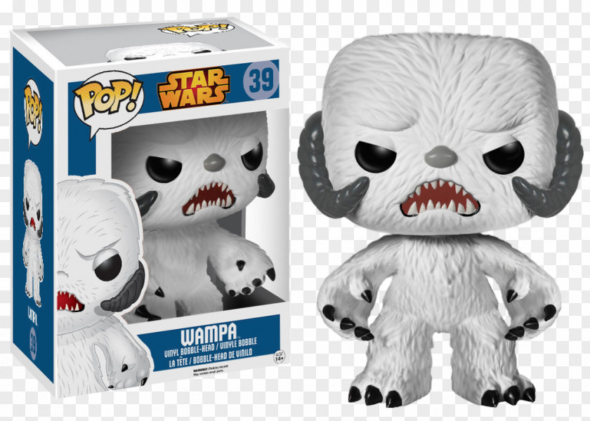 Star Wars Wampa Luke Skywalker Funko San Diego Comic-Con Bobblehead PNG