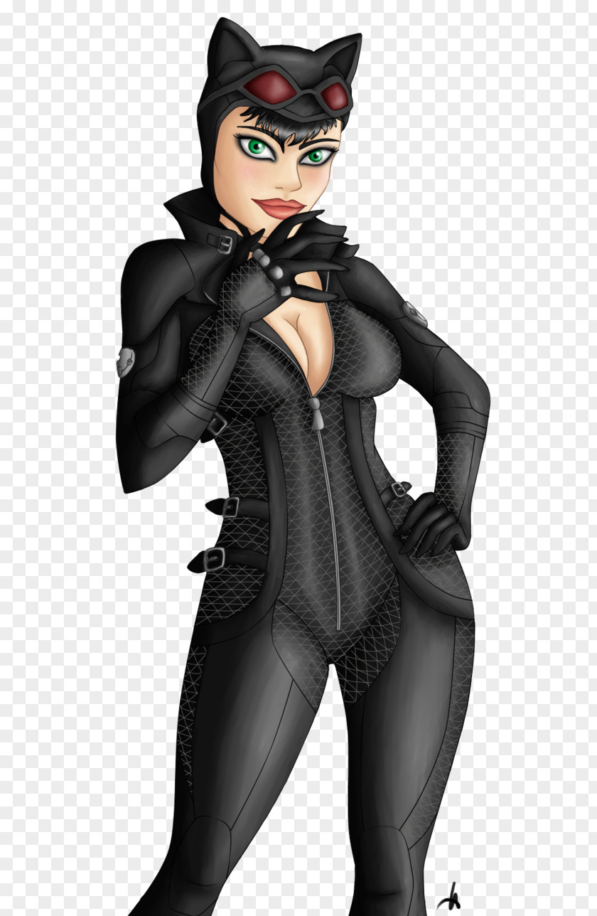 Catwoman DC Super Hero Girls Cartoon Fan Art PNG