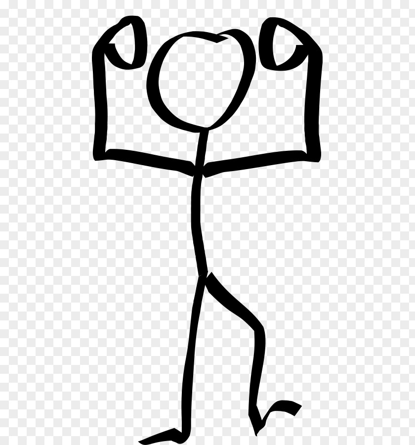 Clip Art Hands Up Stick Figure Drawing PNG