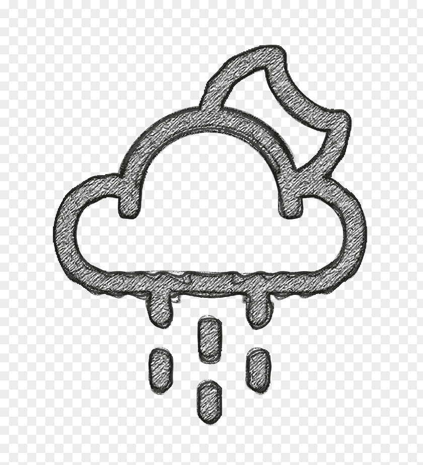 Metal Weather Icon Cloud Forecast Moon PNG