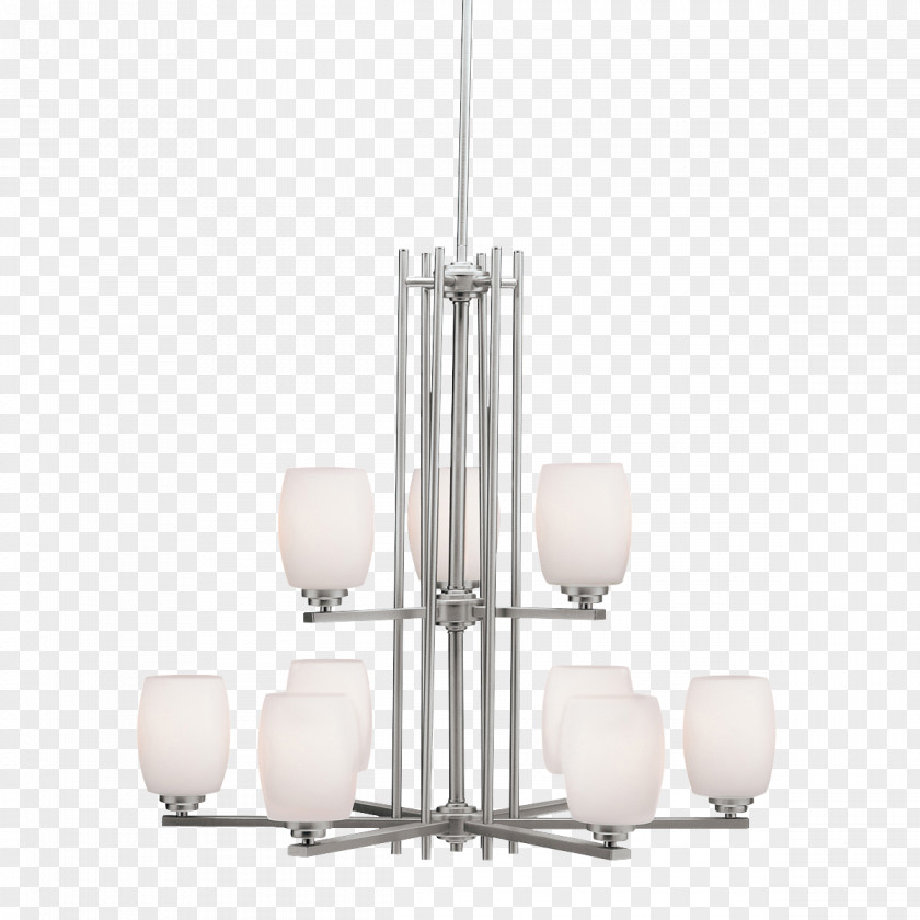 Modern Chandelier Lighting Incandescent Light Bulb Kichler PNG