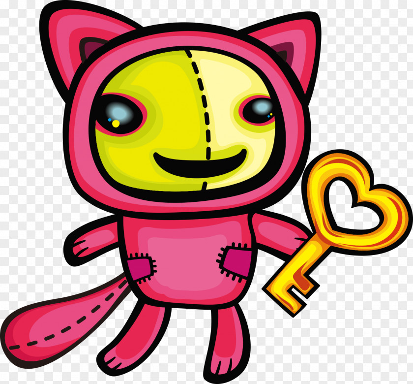 Non-mainstream Cartoon Cat Clip Art PNG