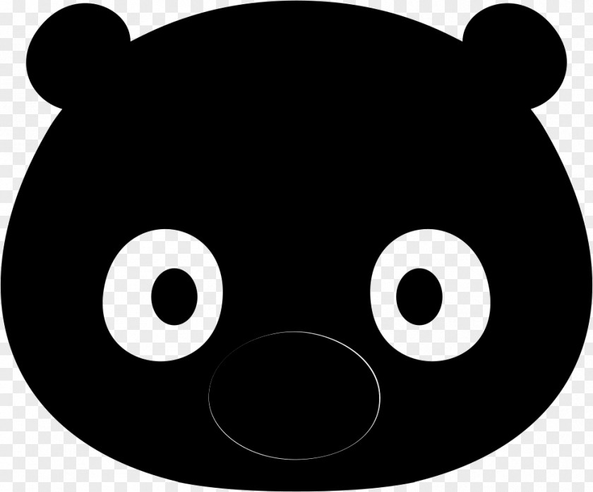 Baigon Icon Bear Clip Art Pattern Snout Black M PNG