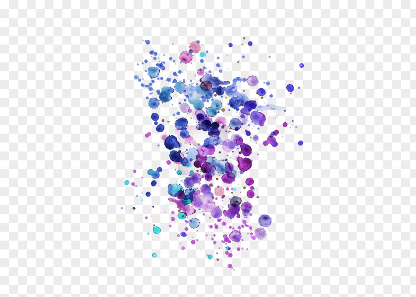 Blue Water-color Ink Points PNG water-color ink points clipart PNG