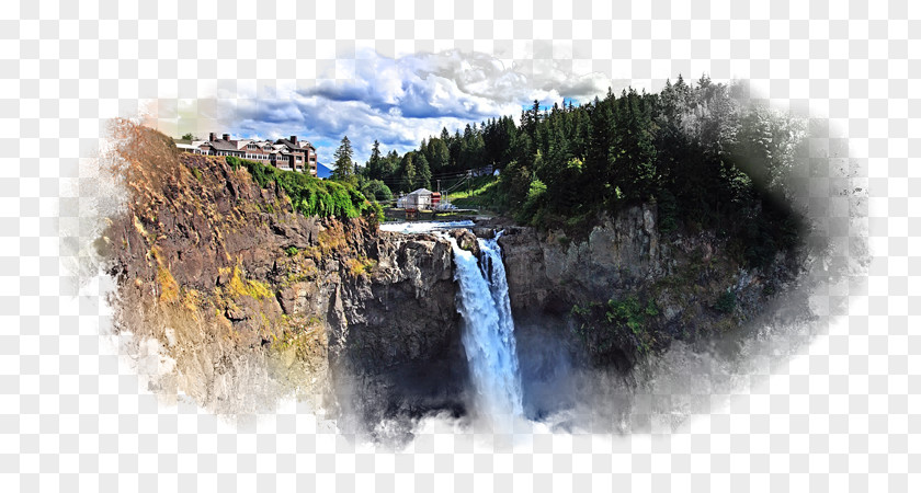 Snoqualmie Falls Waterfall McWay Desktop Wallpaper PNG