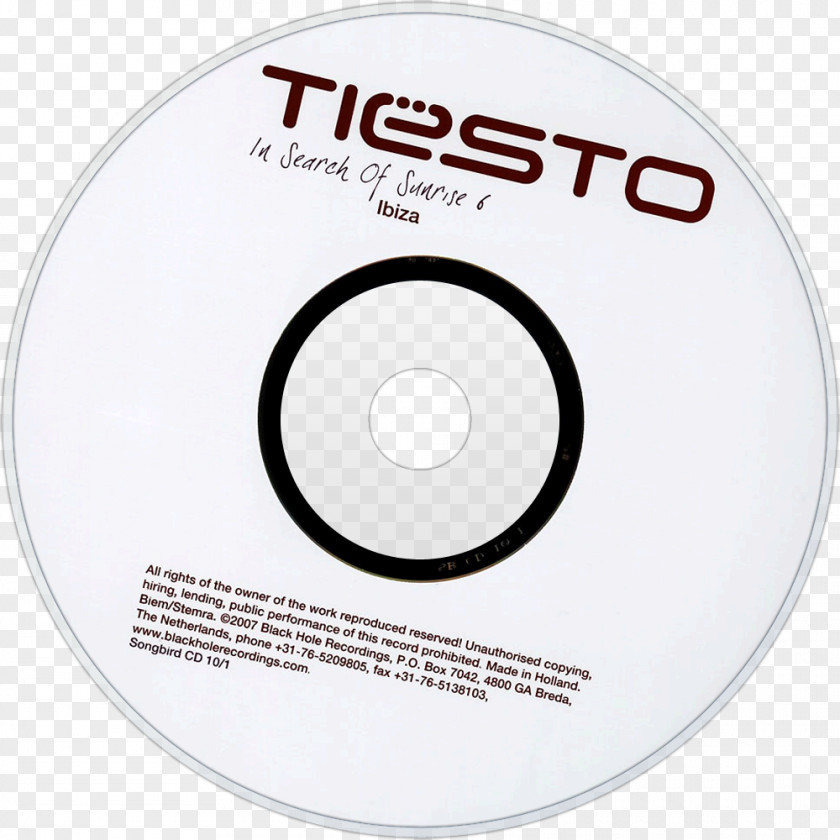 Tiesto King's Quest VII Compact Disc In Search Of Sunrise 6: Ibiza Valanice PNG