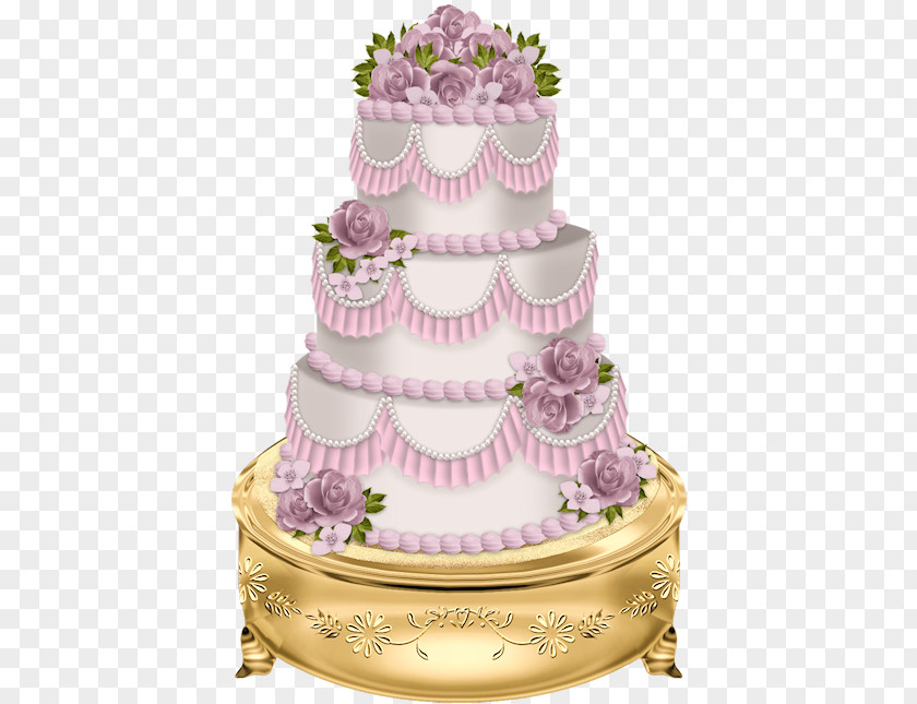Watercolor Wedding Cake Cupcake Streusel Clip Art PNG