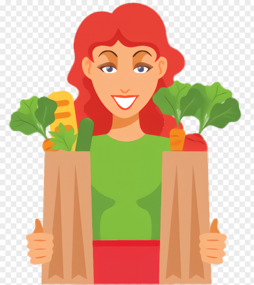 Leaf Vegetable Boy Cartoon PNG