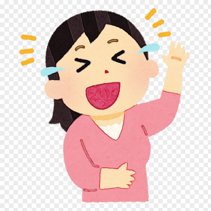 Hand Gesture Cartoon Facial Expression Nose Pink Cheek PNG