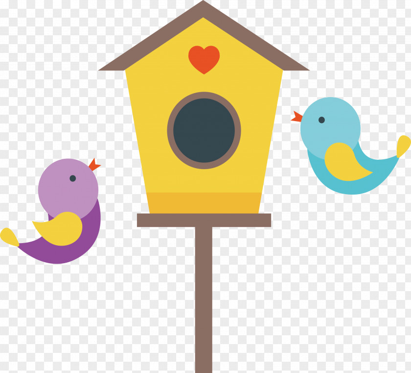 Love Nest Cartoon Illustration PNG