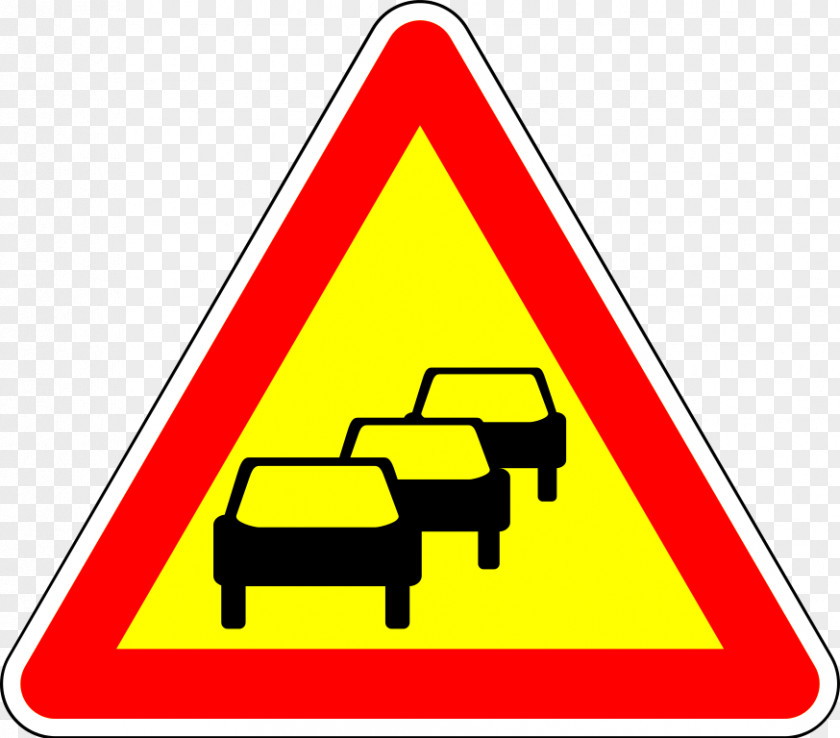 Road Congestion Traffic Sign Warning Clip Art PNG
