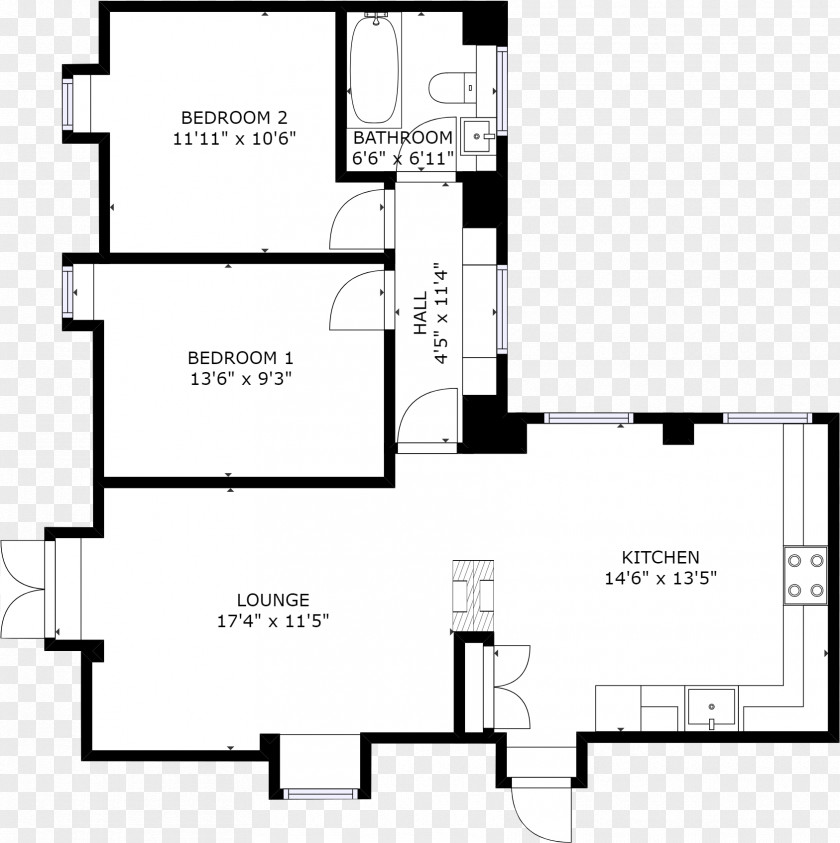Technical Drawing Floor Plan PNG