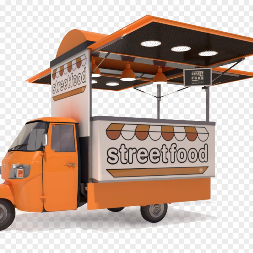 Blank Food Truck Wrap Street Piaggio Ape PNG