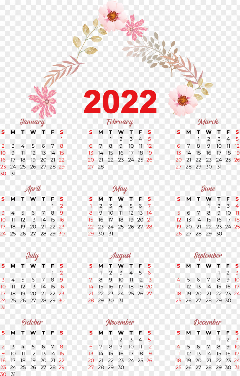 Calendar 2022 Month Available PNG