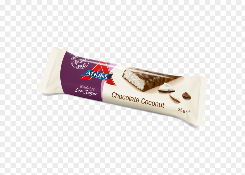 Coconut Chocolate Bar Atkins Diet Dark Sea Salt Caramel Bounty PNG