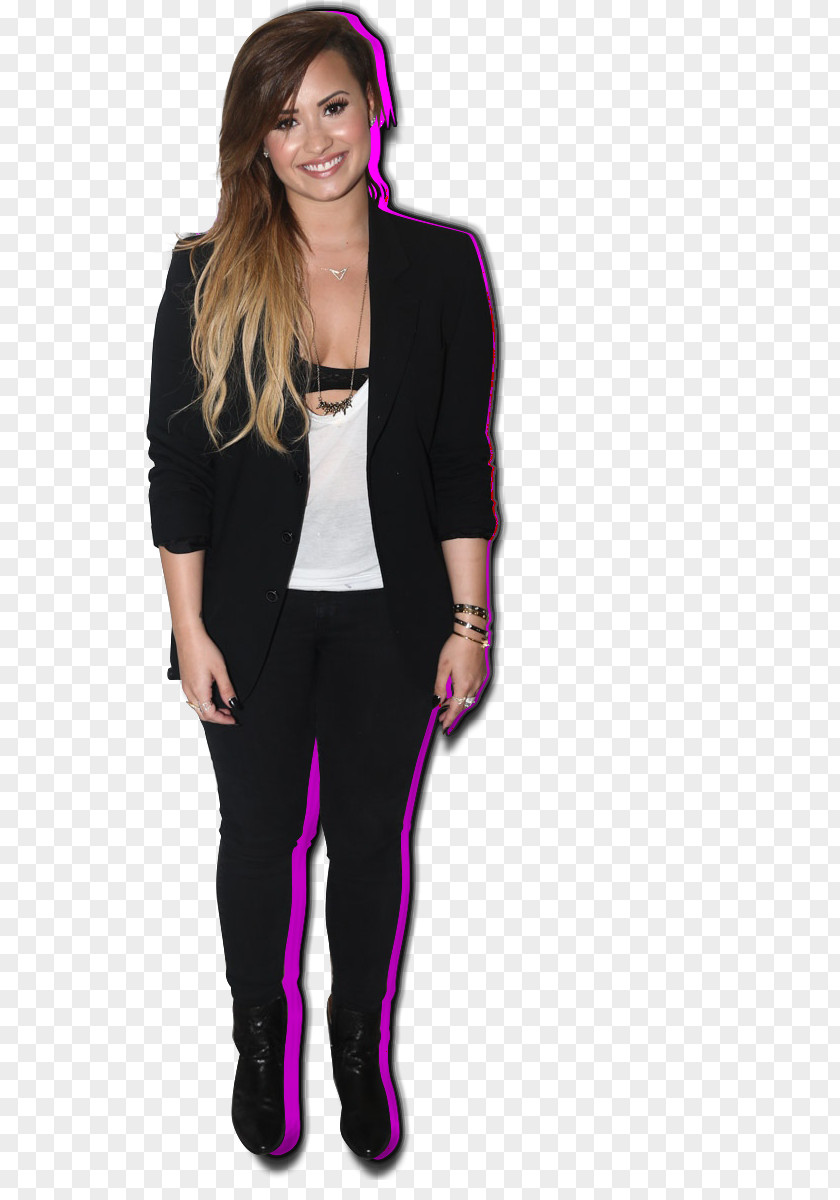 Demi Lovato La Land Blazer Fashion Leggings Sleeve Formal Wear PNG